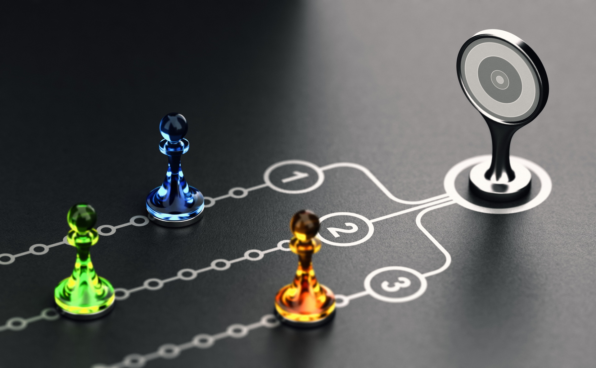 Abstract image of data and technology